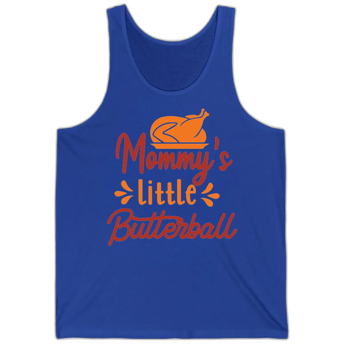 Mommy's Little Butterball Thanksgiving Turkey Tank in True Royal