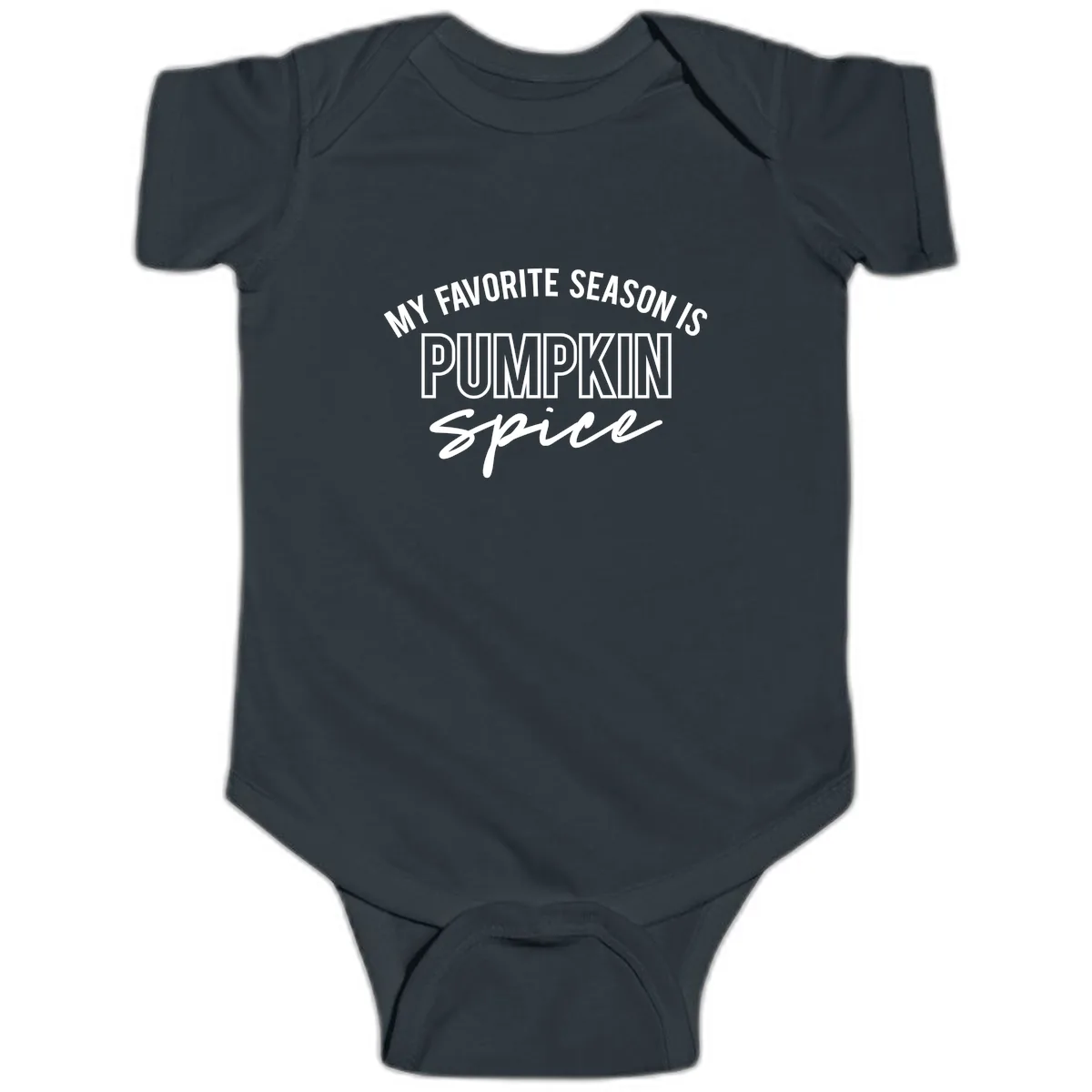 My Favorite Season Is Pumpkin Spice Baby Onesie in Black