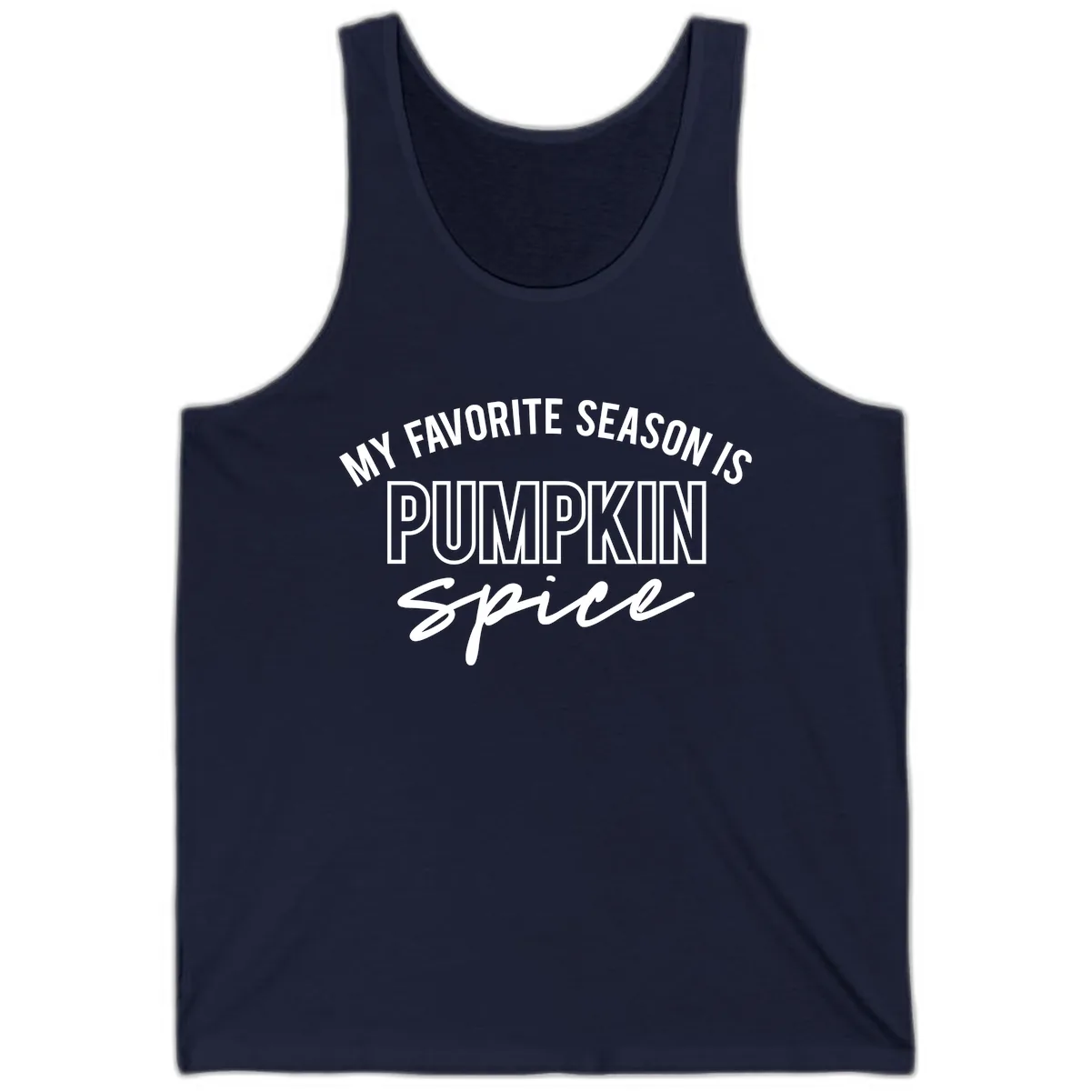 My Favorite Season Is Pumpkin Spice Tank in Navy