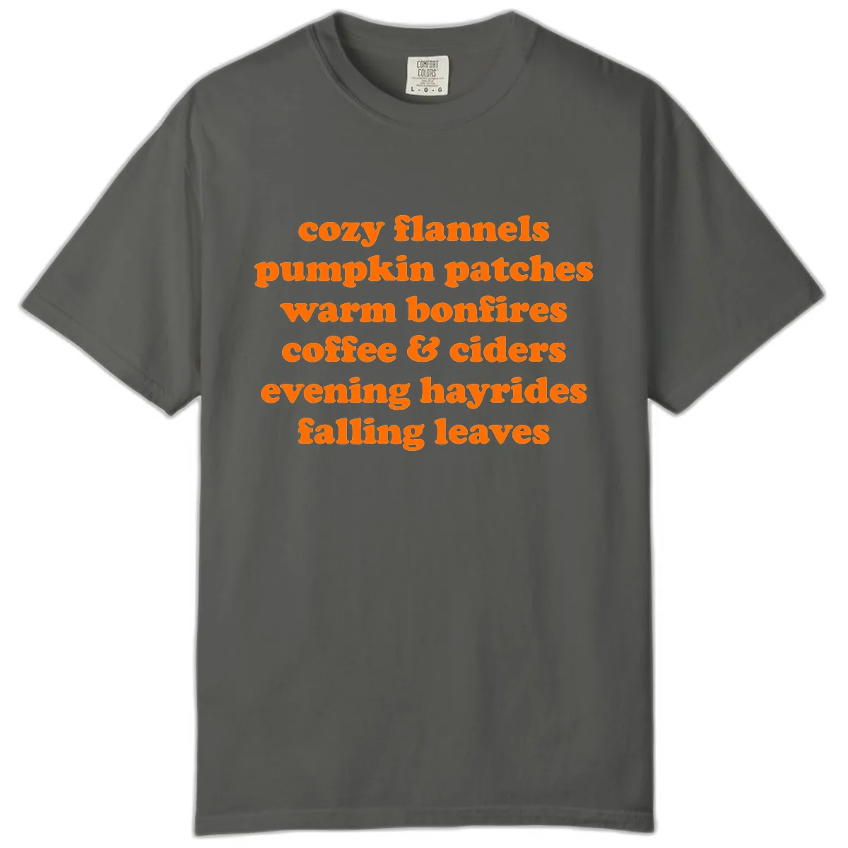 Autumnal Vibes Typography Design Comfort Color in Pepper