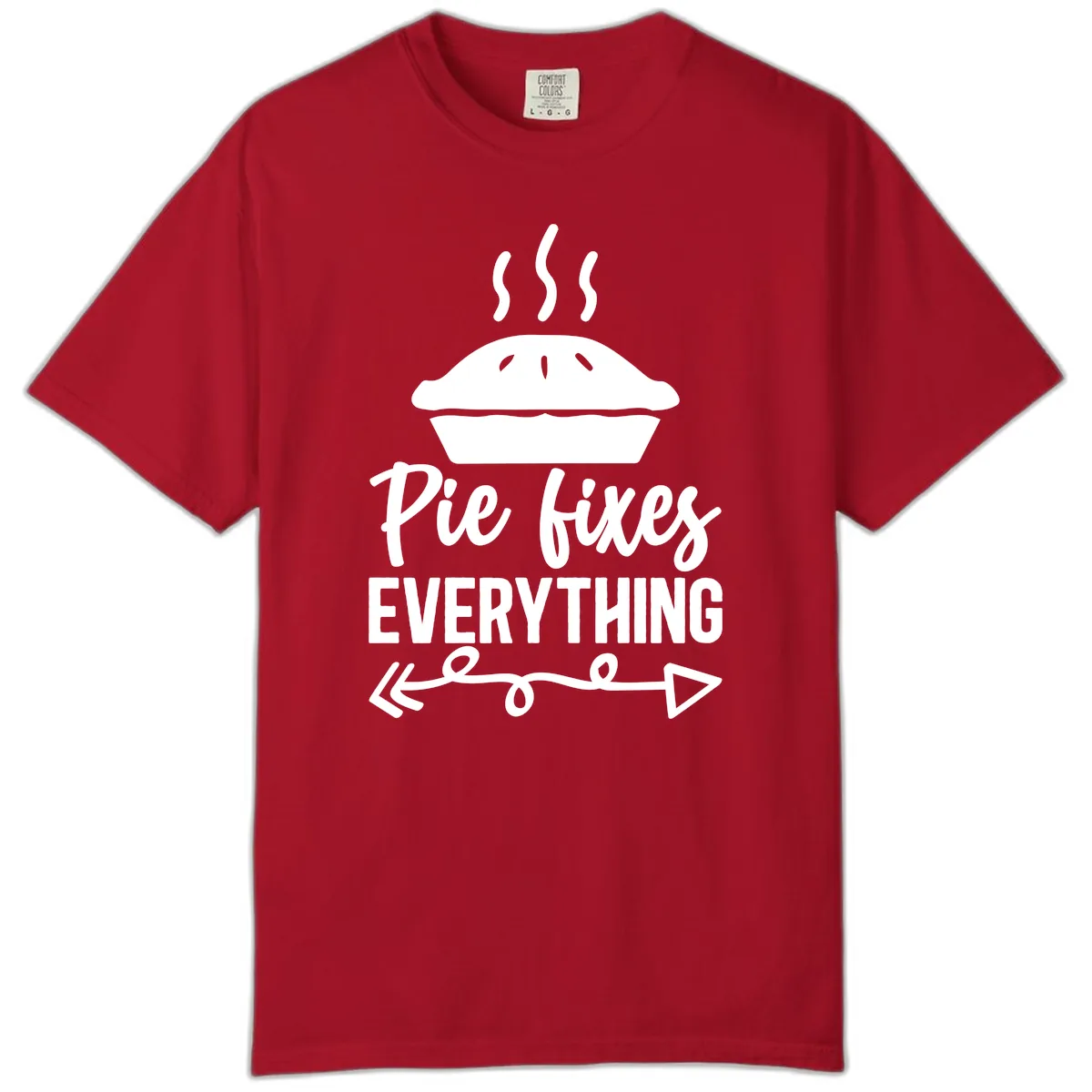 Pie Fixes Everything Statement Piece Comfort Color in Red