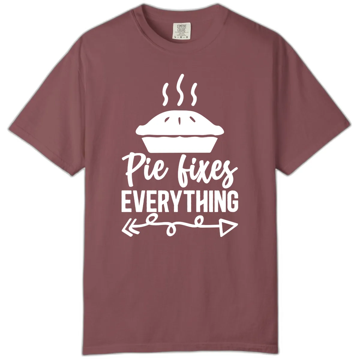 Pie Fixes Everything Statement Piece Comfort Color in Brick