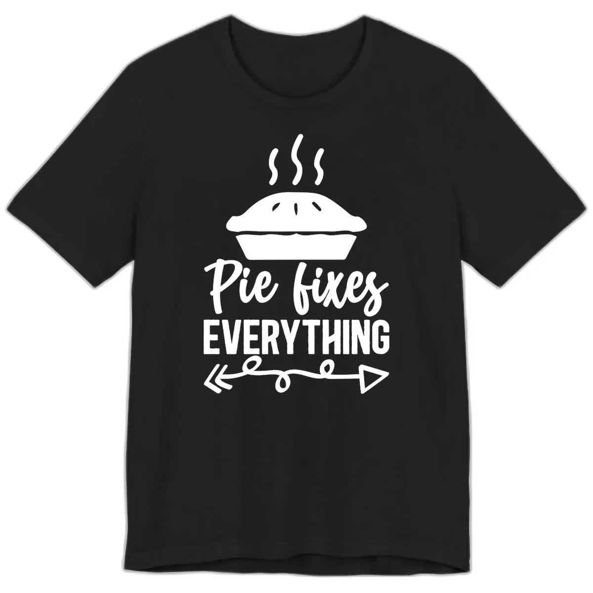 Pie Fixes Everything Statement Piece Premium T-Shirt in Black