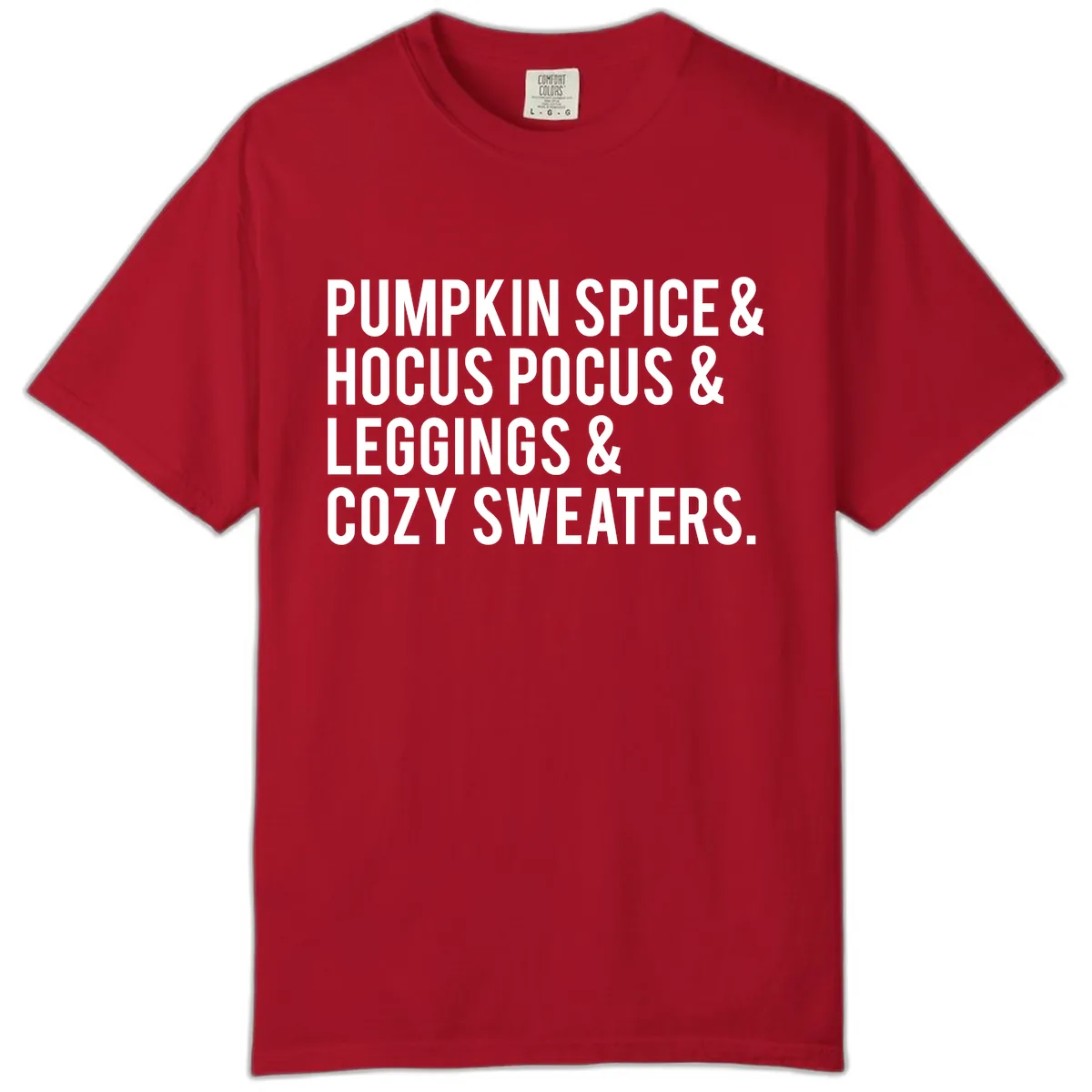Pumpkin Spice And Everything Nice Comfort Color in Red