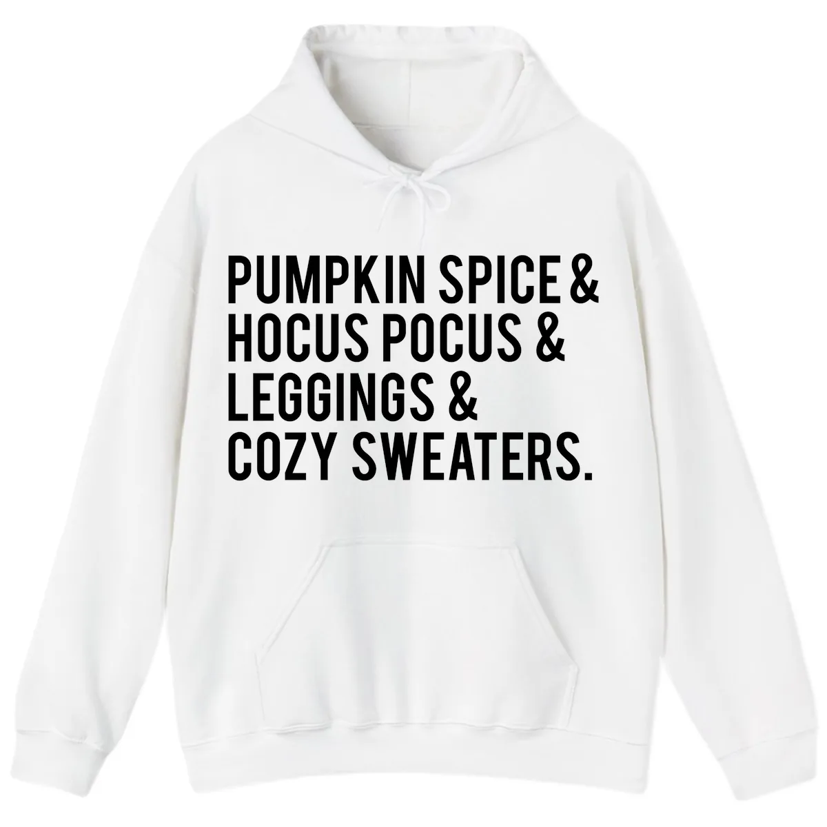 Pumpkin Spice And Everything Nice Hoodie in White