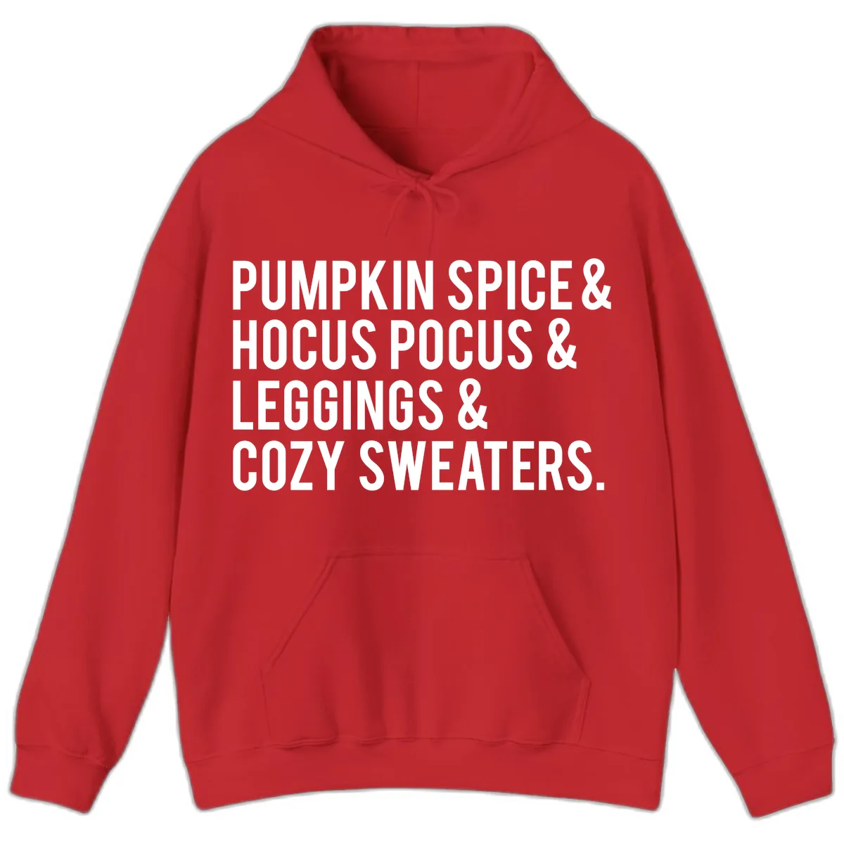 Pumpkin Spice And Everything Nice Hoodie in Red