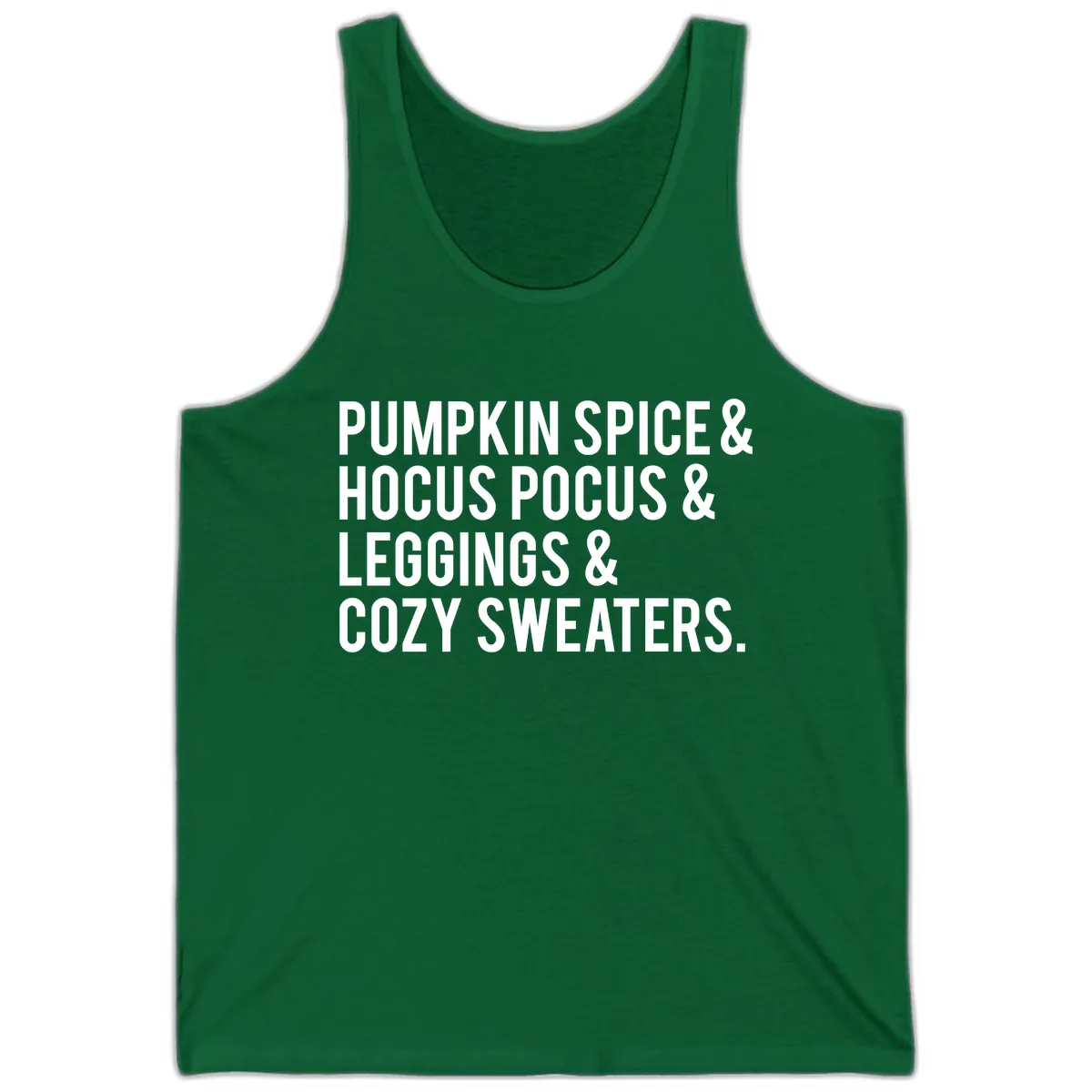 Pumpkin Spice And Everything Nice Tank in Kelly