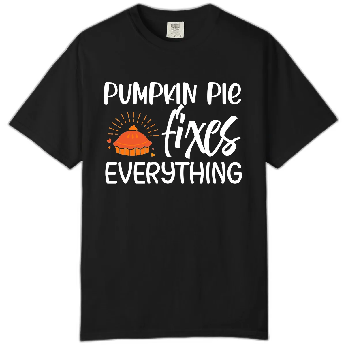 Pumpkin Pie Fixes Everything Comfort Color in Black
