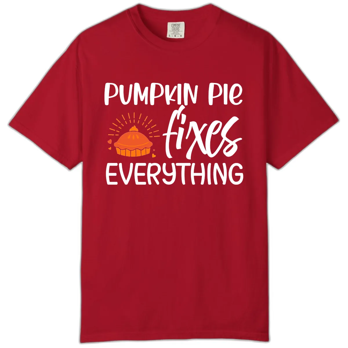 Pumpkin Pie Fixes Everything Comfort Color in Red