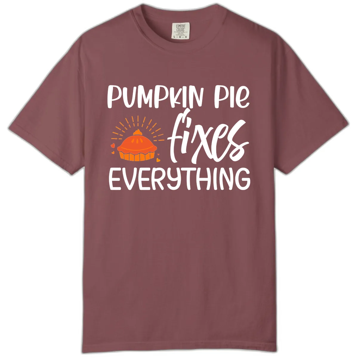 Pumpkin Pie Fixes Everything Comfort Color in Brick