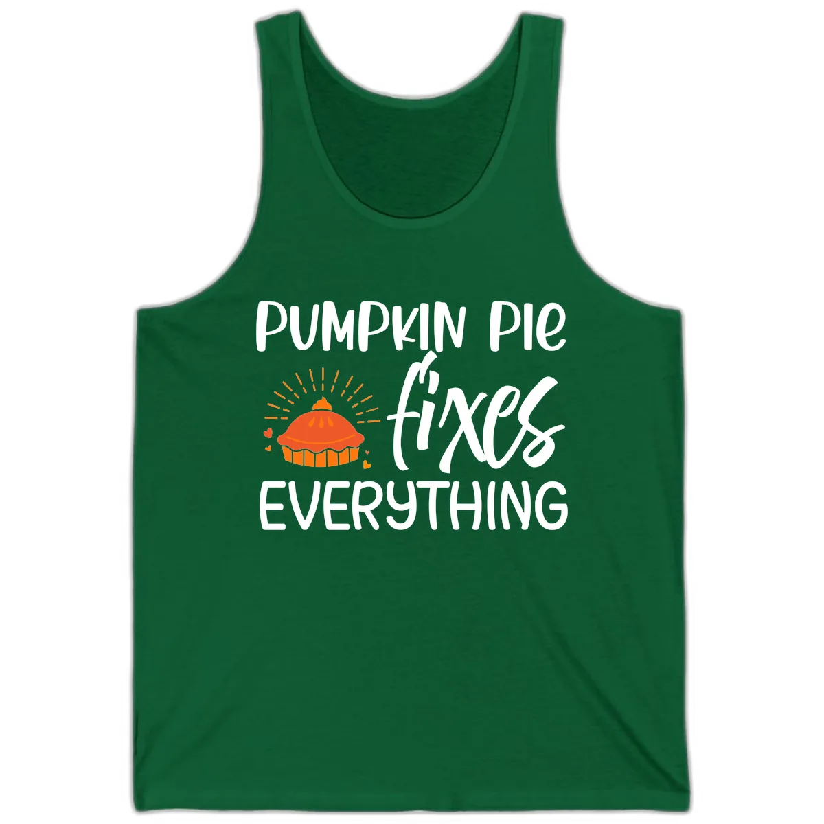 Pumpkin Pie Fixes Everything Tank in Kelly