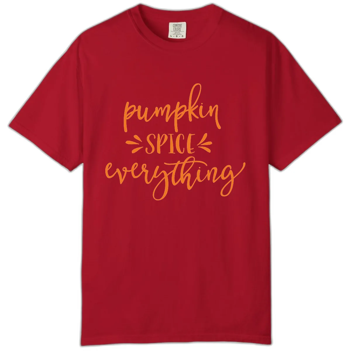 Pumpkin Spice Everything Fall Theme Comfort Color in Red