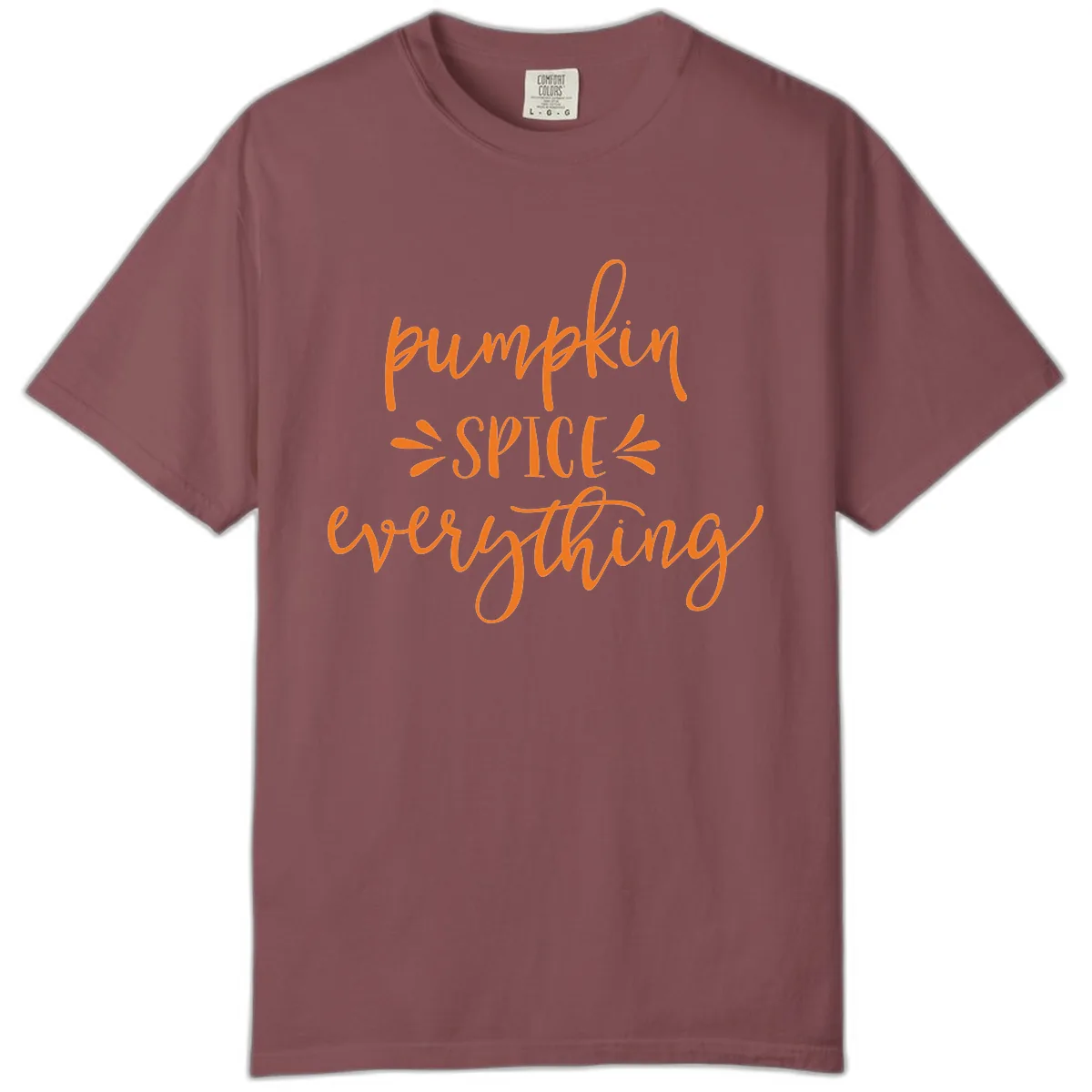 Pumpkin Spice Everything Fall Theme Comfort Color in Brick