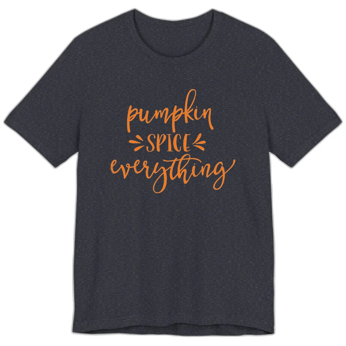 Pumpkin Spice Everything Fall Theme Premium T-Shirt in Heather Navy