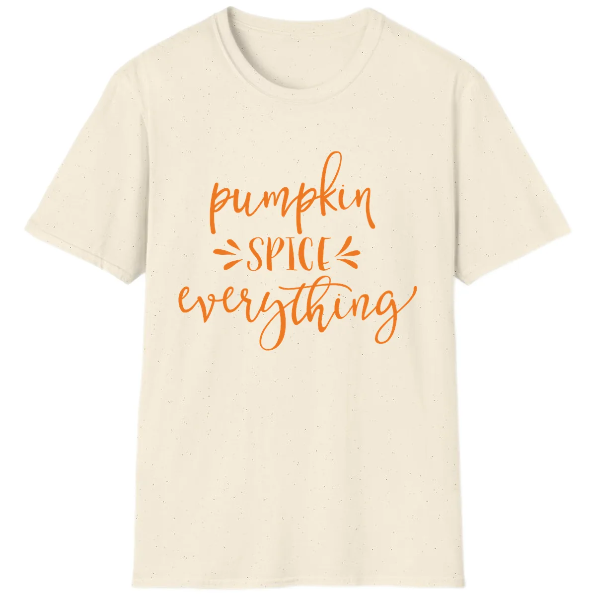 Pumpkin Spice Everything Fall Theme T-Shirt in Natural