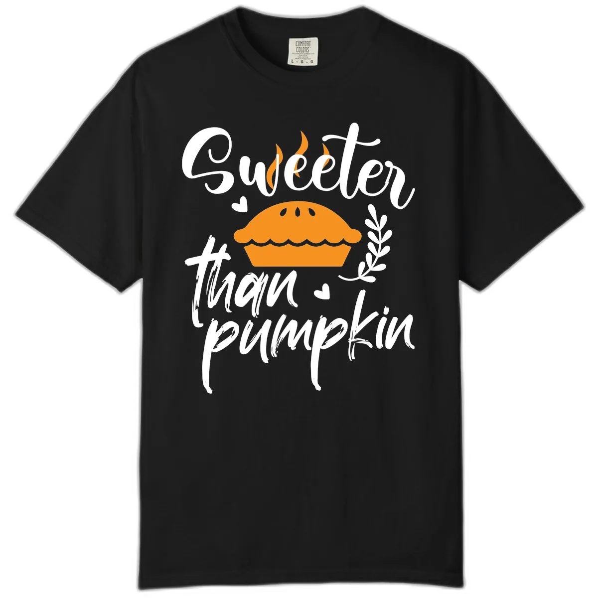 Sweeter Than Pumpkin Pie Comfort Color in Black