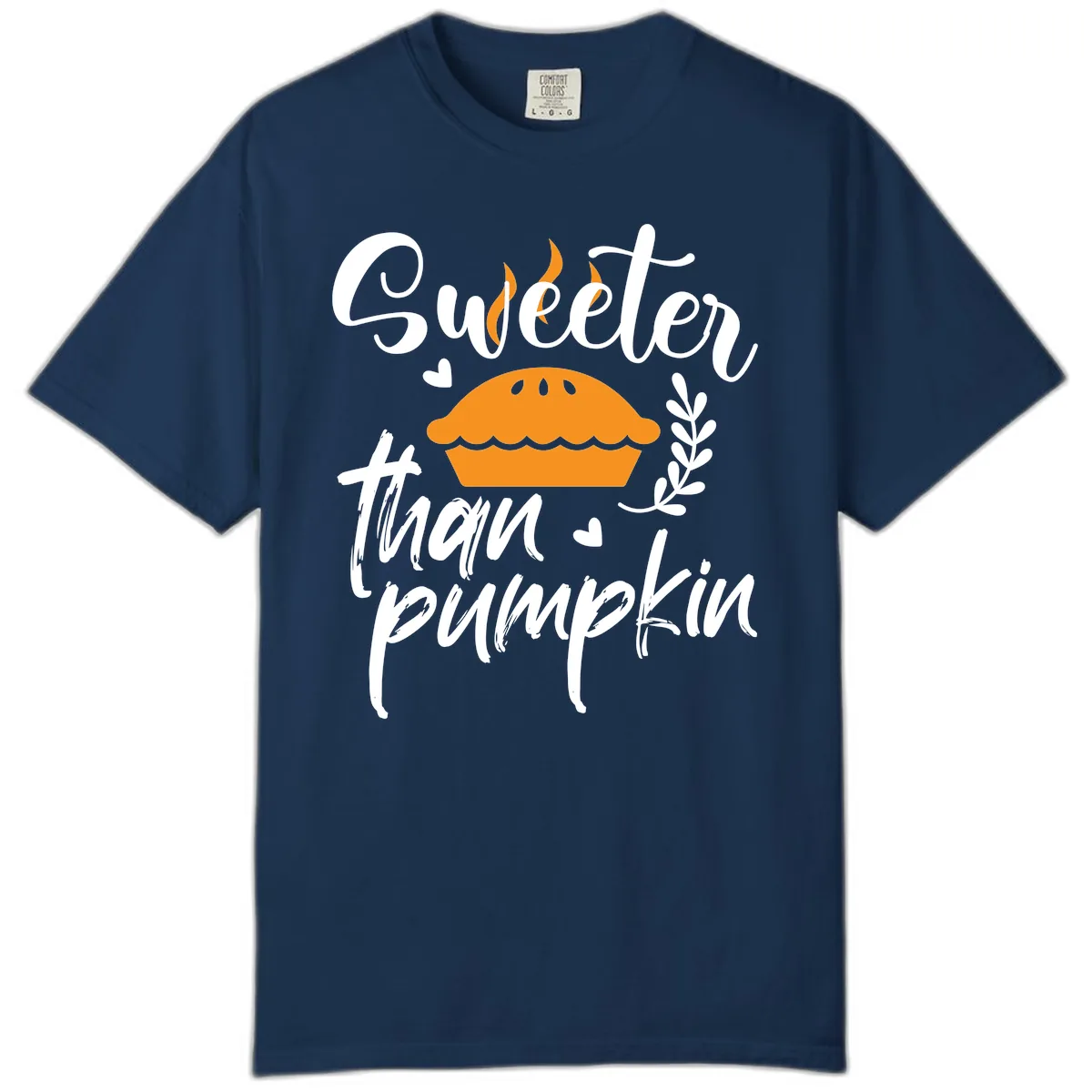 Sweeter Than Pumpkin Pie Comfort Color in Navy