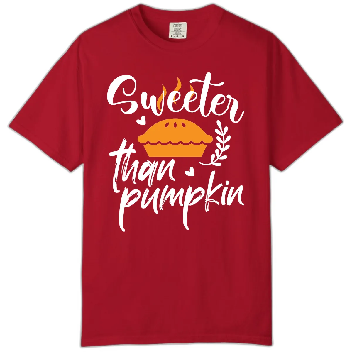 Sweeter Than Pumpkin Pie Comfort Color in Red
