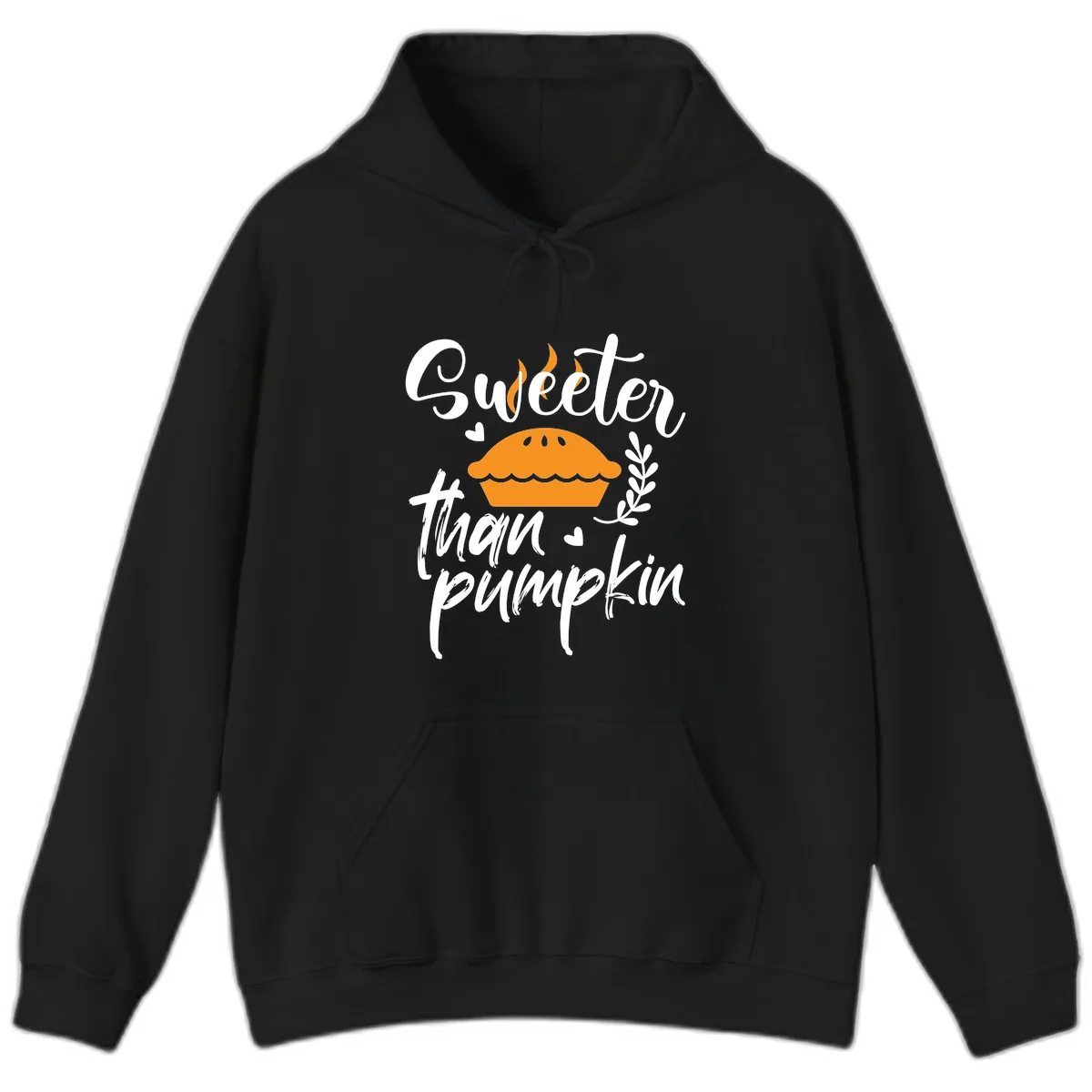 Sweeter Than Pumpkin Pie Hoodie in Black