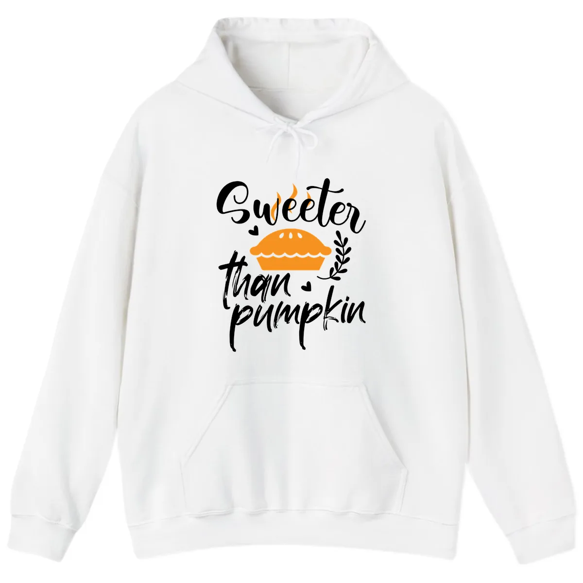 Sweeter Than Pumpkin Pie Hoodie in White
