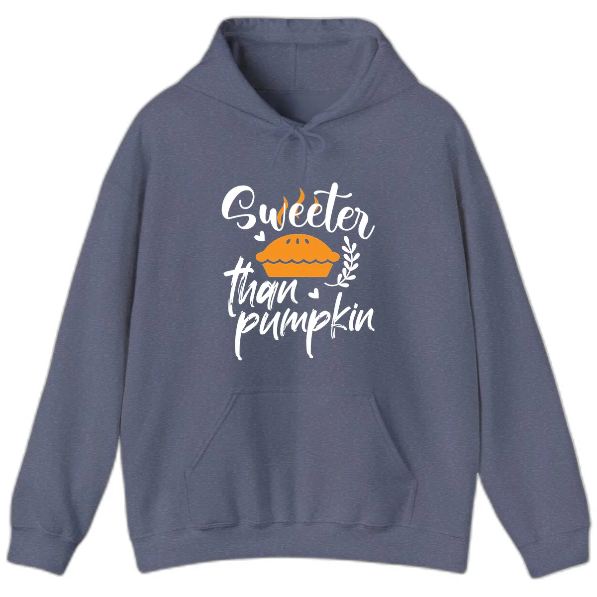 Sweeter Than Pumpkin Pie Hoodie in Heather Navy