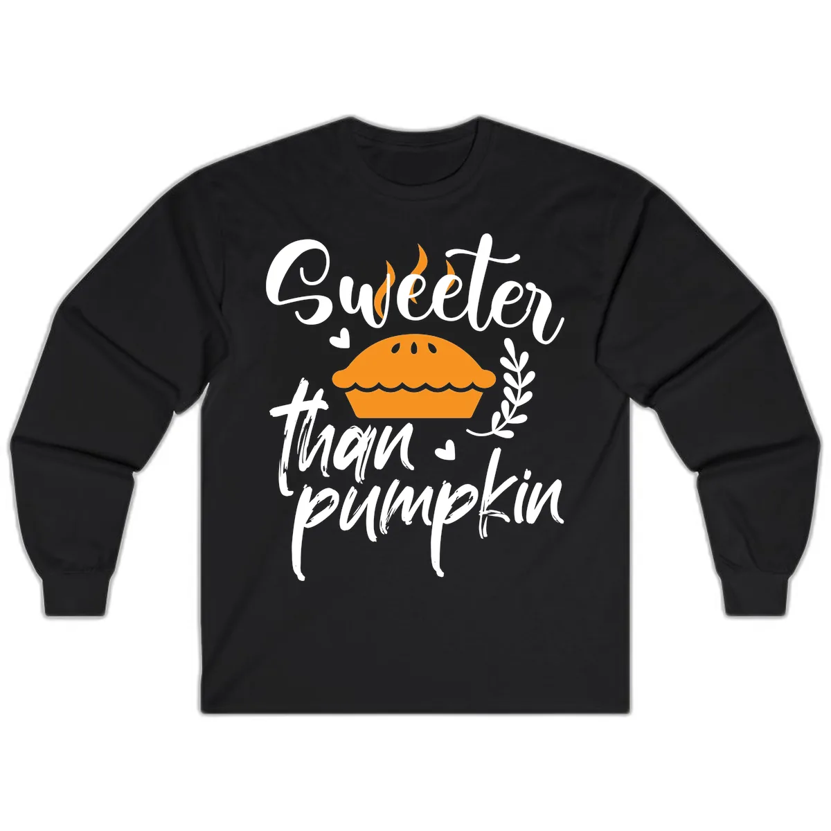 Sweeter Than Pumpkin Pie Long Sleeve in Black