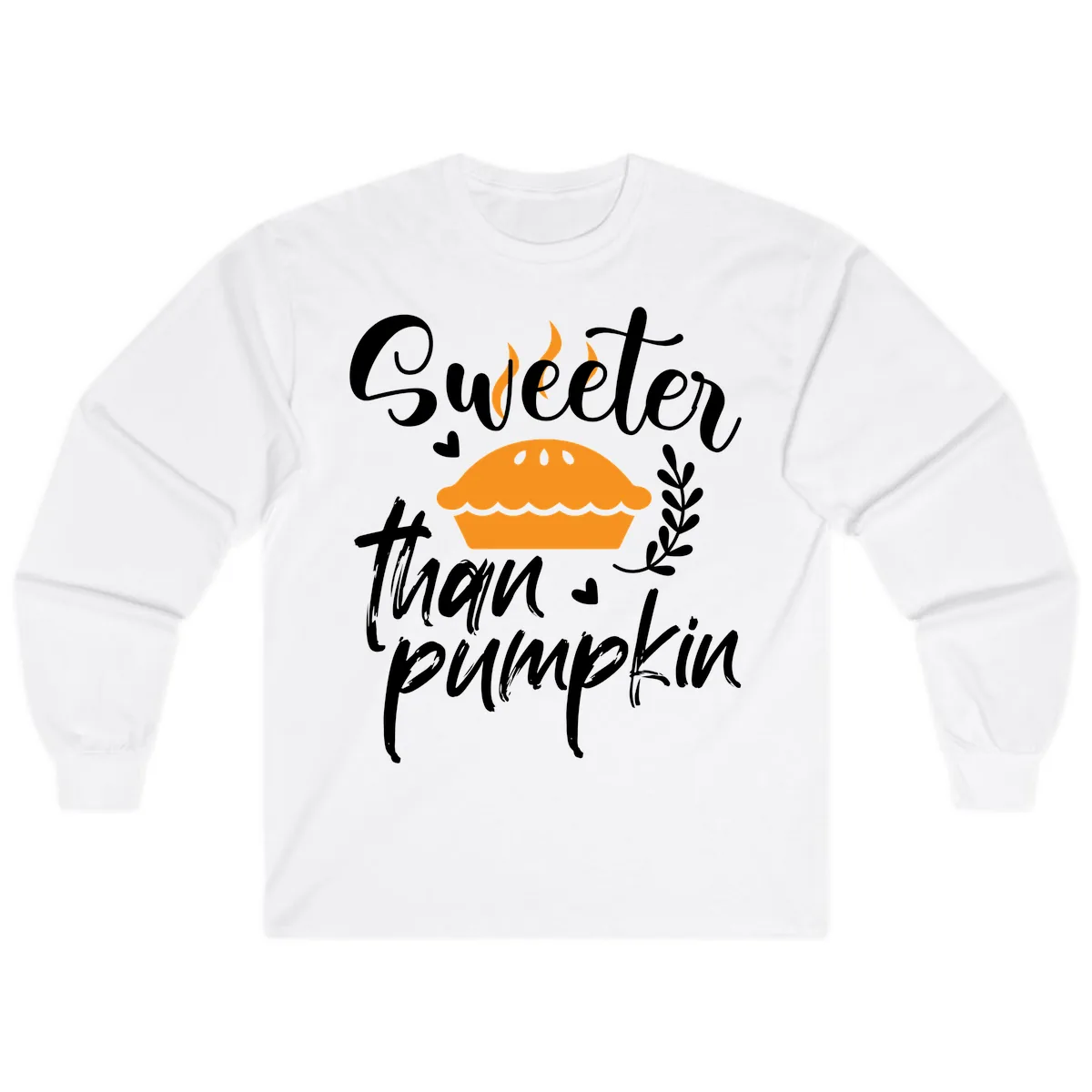 Sweeter Than Pumpkin Pie Long Sleeve in White