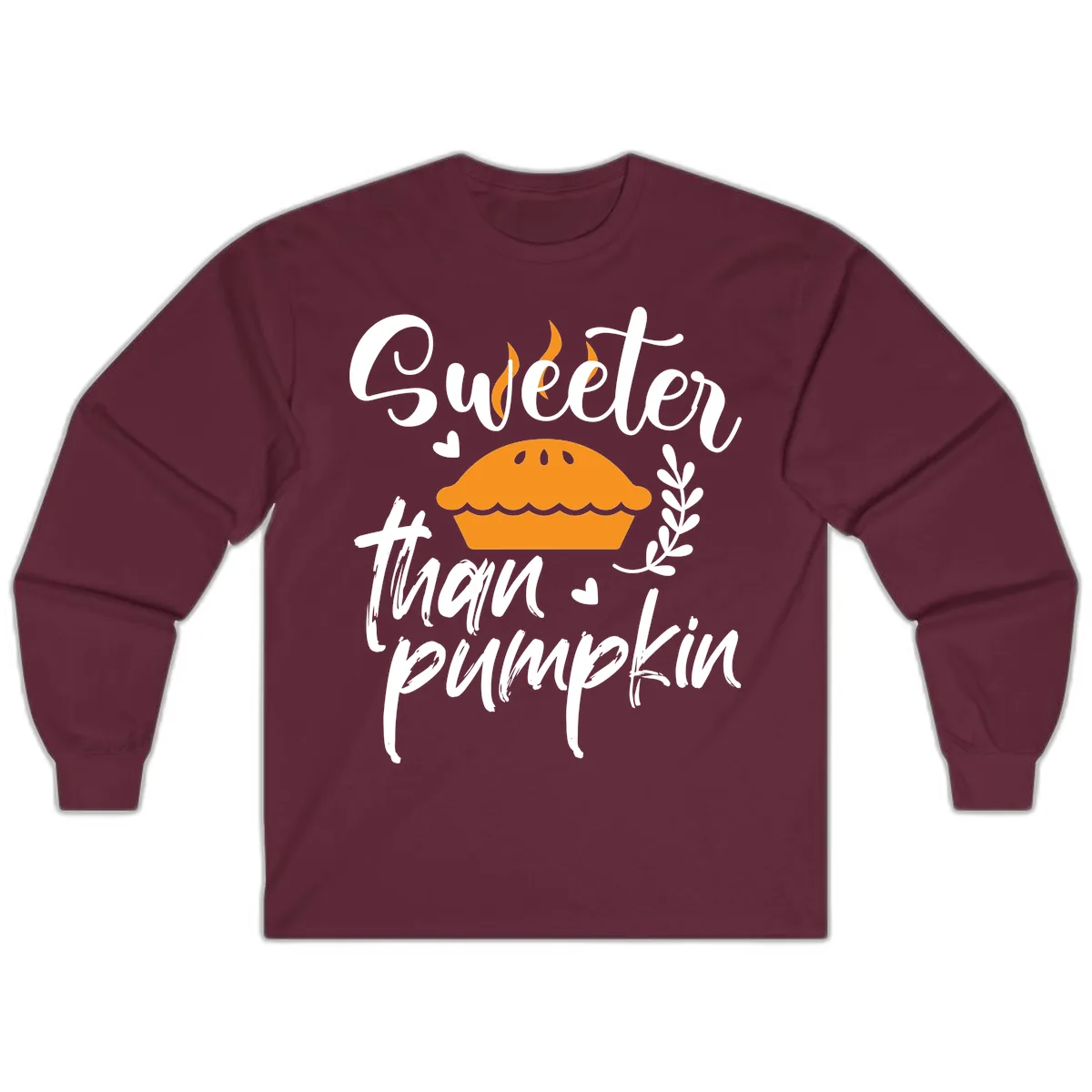 Sweeter Than Pumpkin Pie Long Sleeve in Maroon