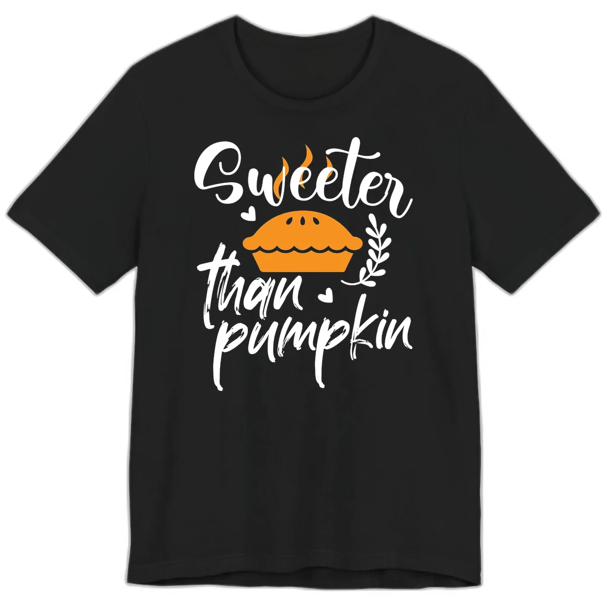 Sweeter Than Pumpkin Pie Premium T-Shirt in Black