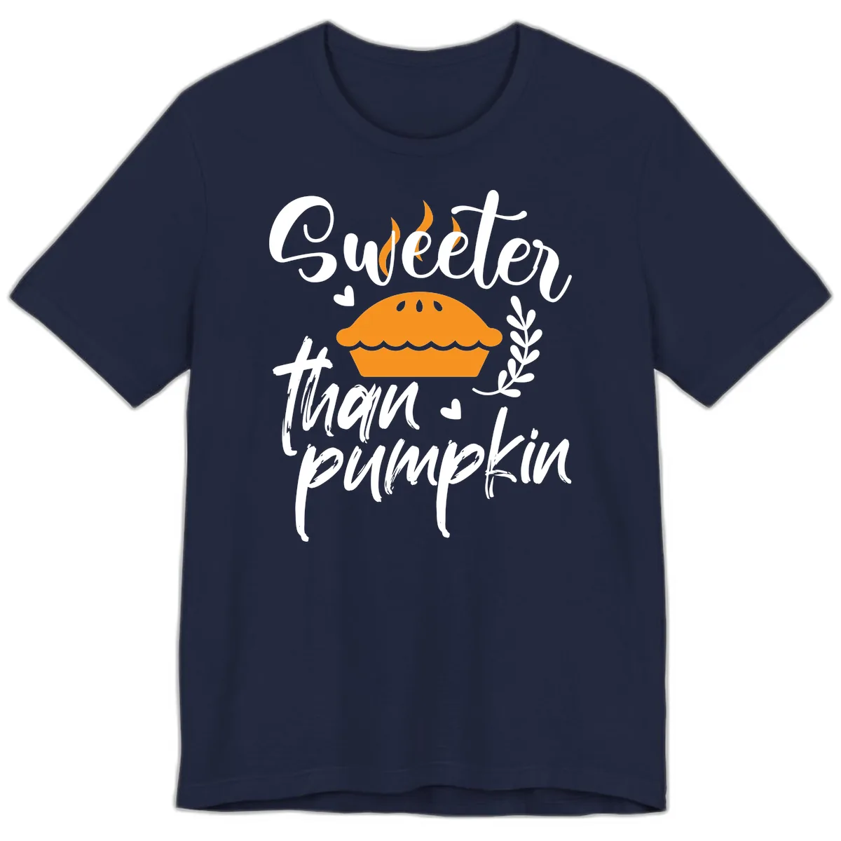 Sweeter Than Pumpkin Pie Premium T-Shirt in Navy