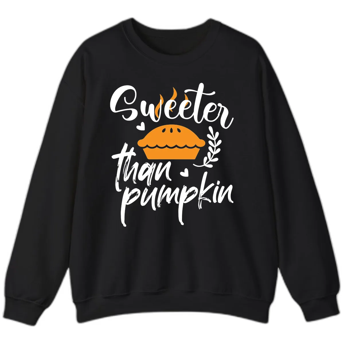 Sweeter Than Pumpkin Pie Sweatshirt in Black