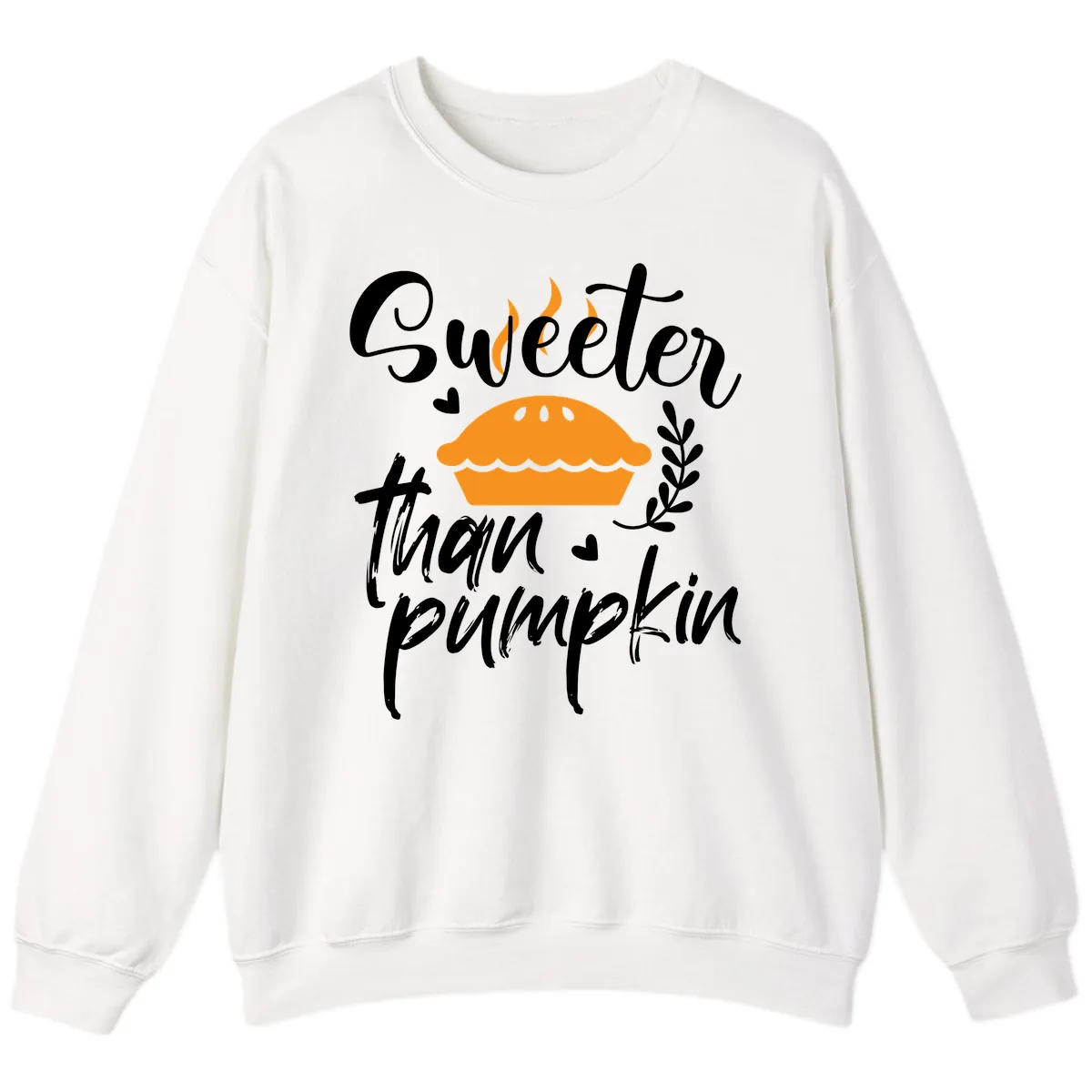 Sweeter Than Pumpkin Pie Sweatshirt in White