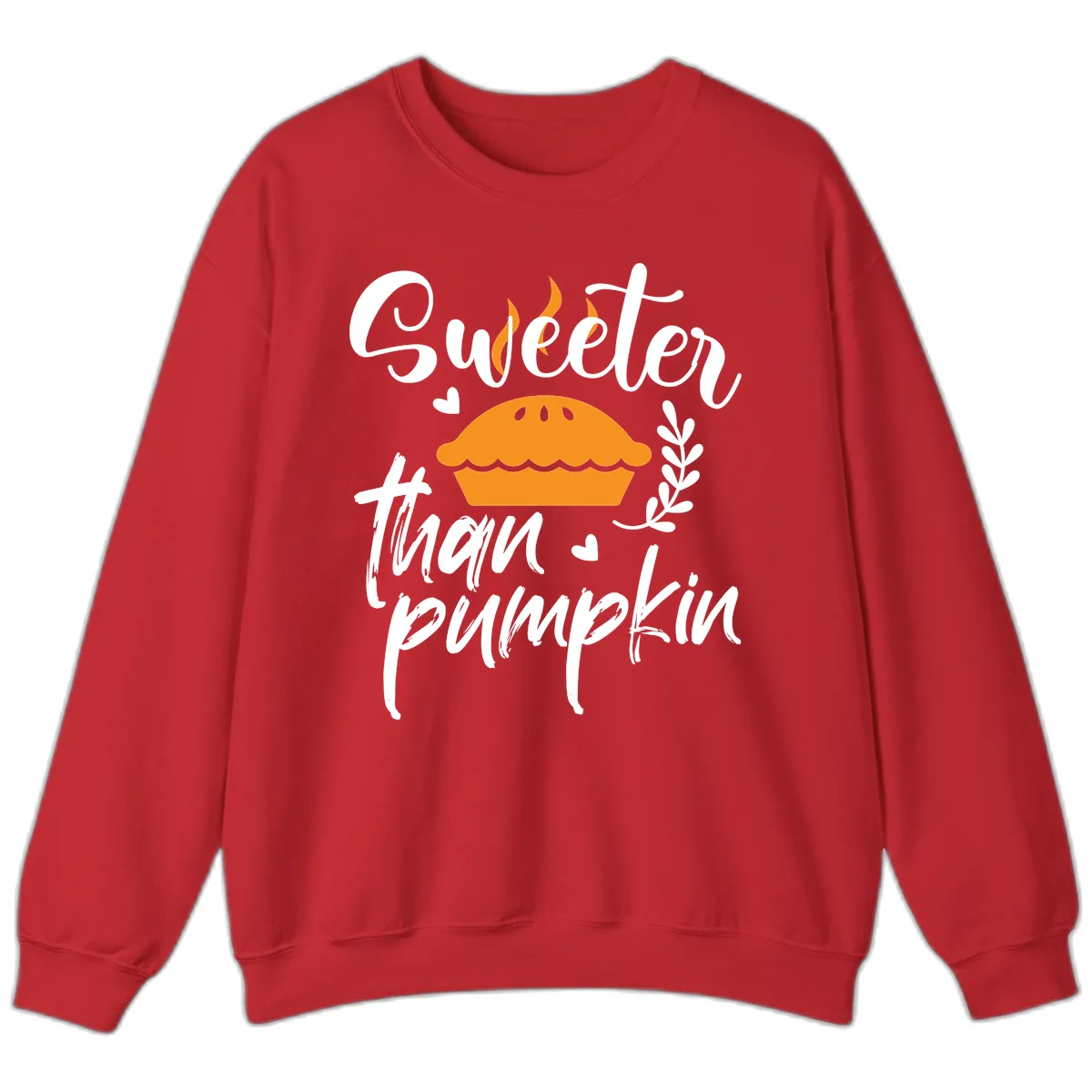 Sweeter Than Pumpkin Pie Sweatshirt in Red