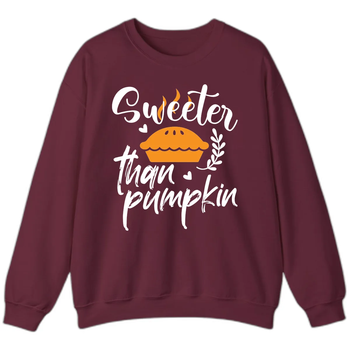 Sweeter Than Pumpkin Pie Sweatshirt in Maroon