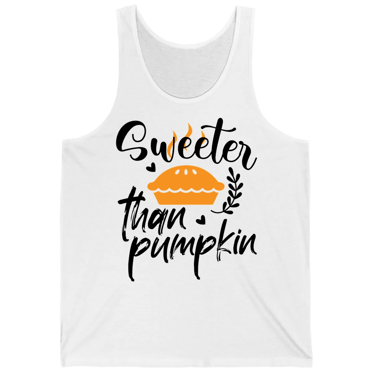 Sweeter Than Pumpkin Pie Tank in White
