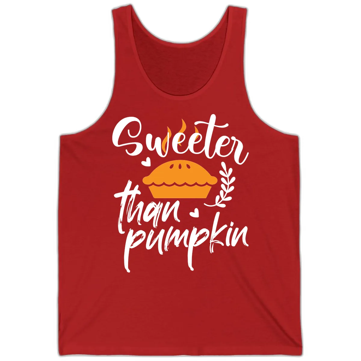 Sweeter Than Pumpkin Pie Tank in Red