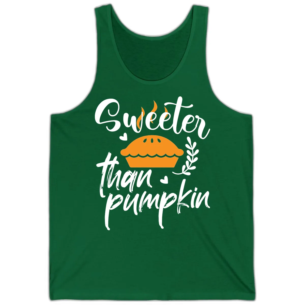 Sweeter Than Pumpkin Pie Tank in Kelly