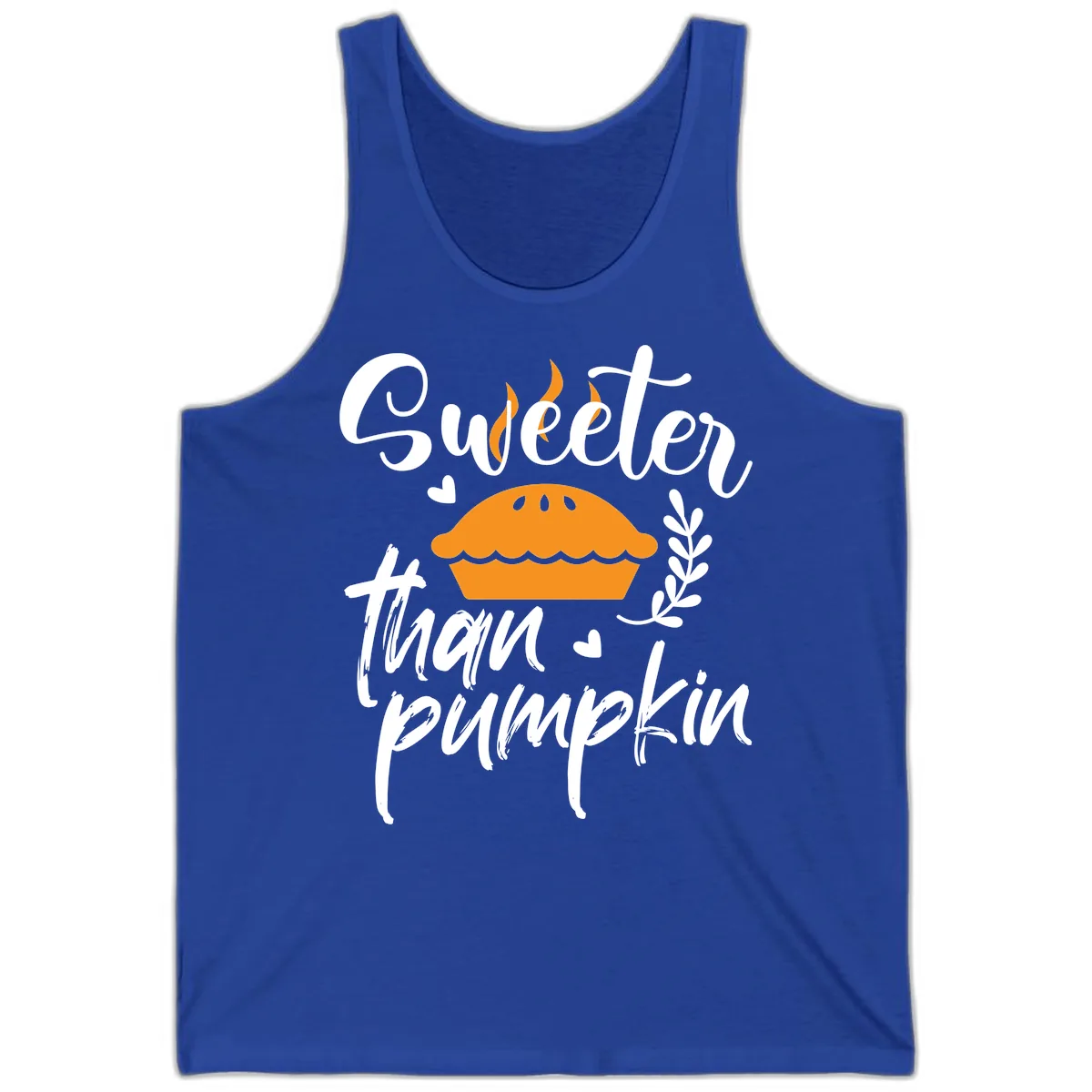 Sweeter Than Pumpkin Pie Tank in True Royal