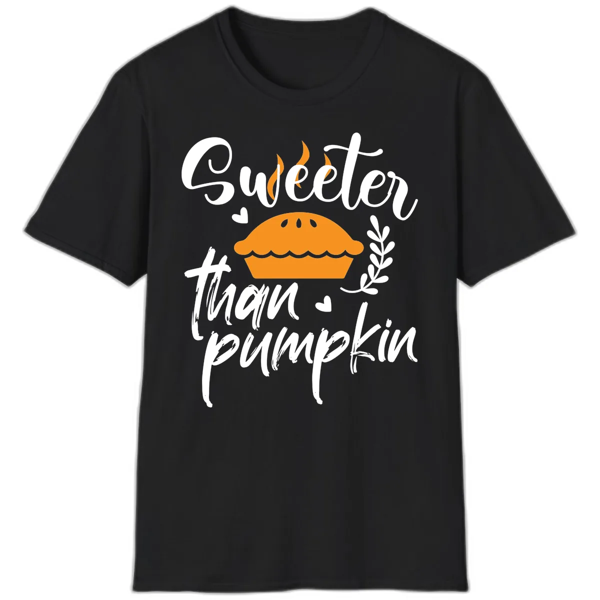 Sweeter Than Pumpkin Pie T-Shirt in Black