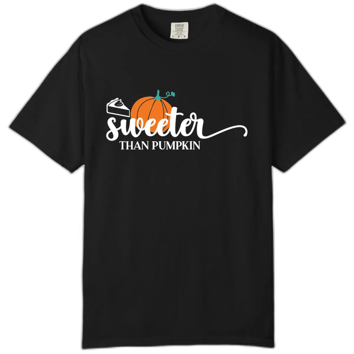 Sweeter Than Pumpkin Pie Comfort Color in Black