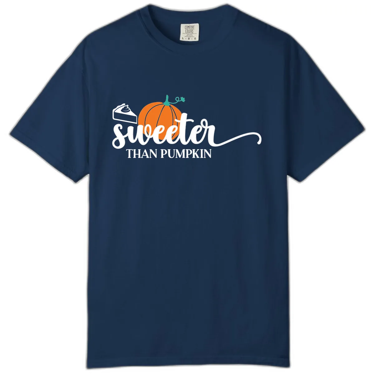Sweeter Than Pumpkin Pie Comfort Color in Navy