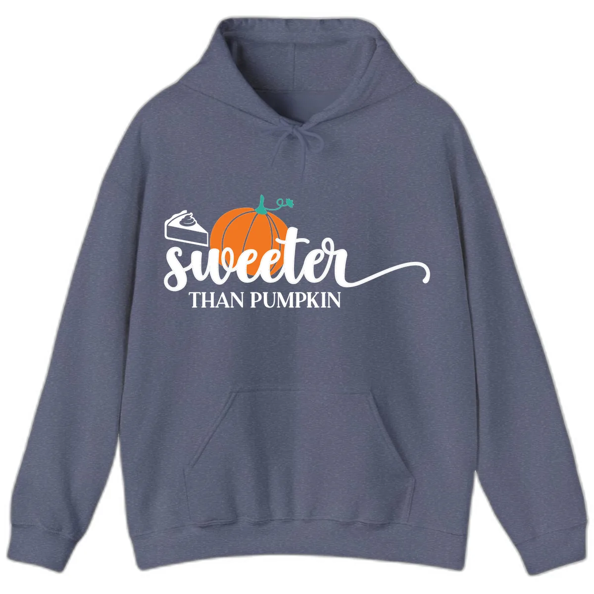 Sweeter Than Pumpkin Pie Hoodie in Heather Navy