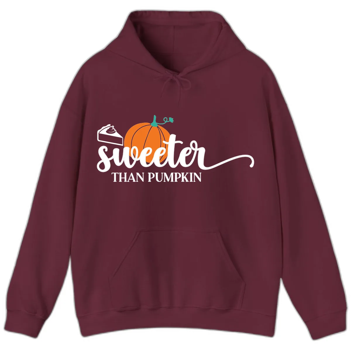 Sweeter Than Pumpkin Pie Hoodie in Maroon