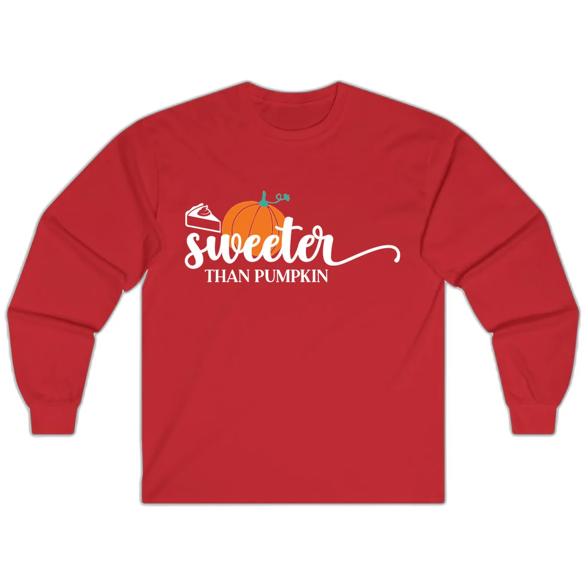 Sweeter Than Pumpkin Pie Long Sleeve in Red