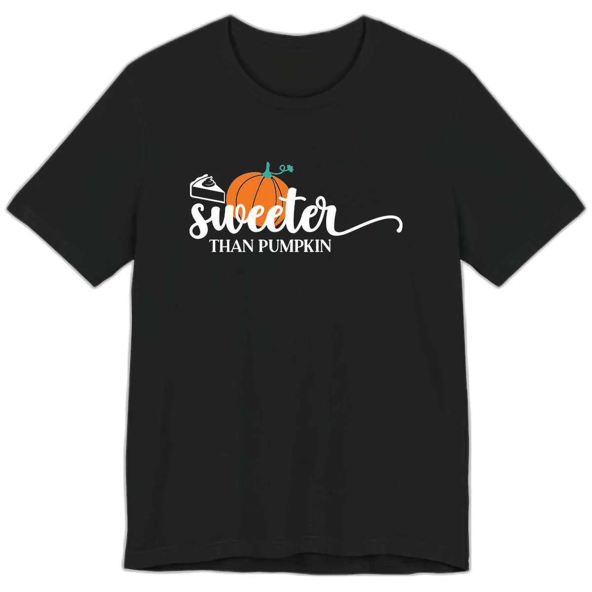 Sweeter Than Pumpkin Pie Premium T-Shirt in Black