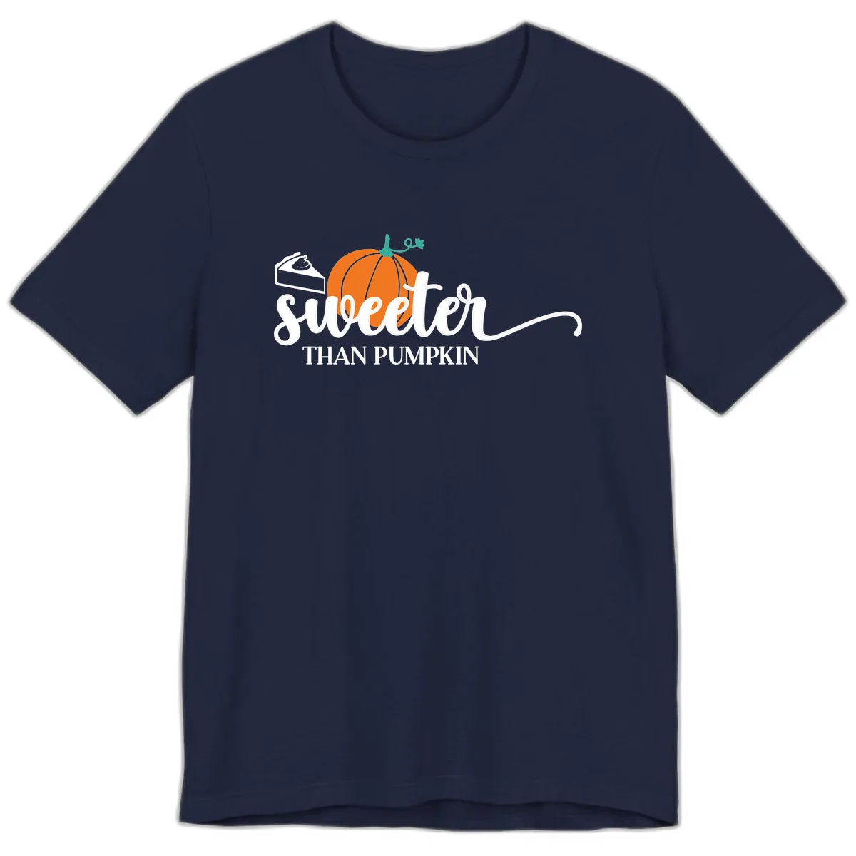 Sweeter Than Pumpkin Pie Premium T-Shirt in Navy