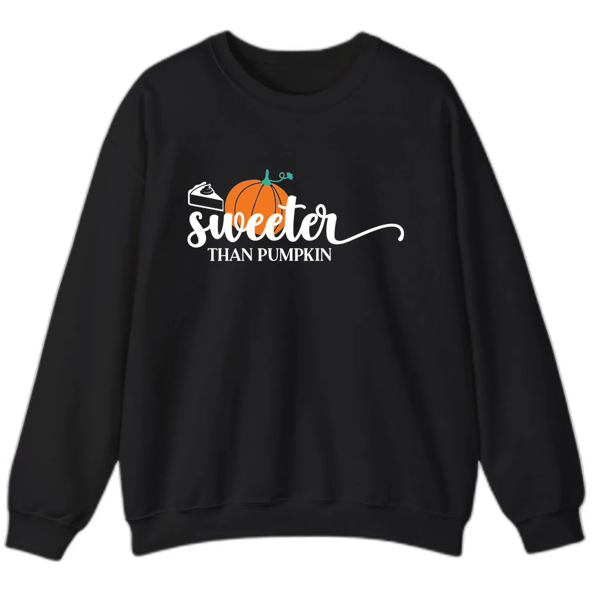 Sweeter Than Pumpkin Pie Sweatshirt in Black