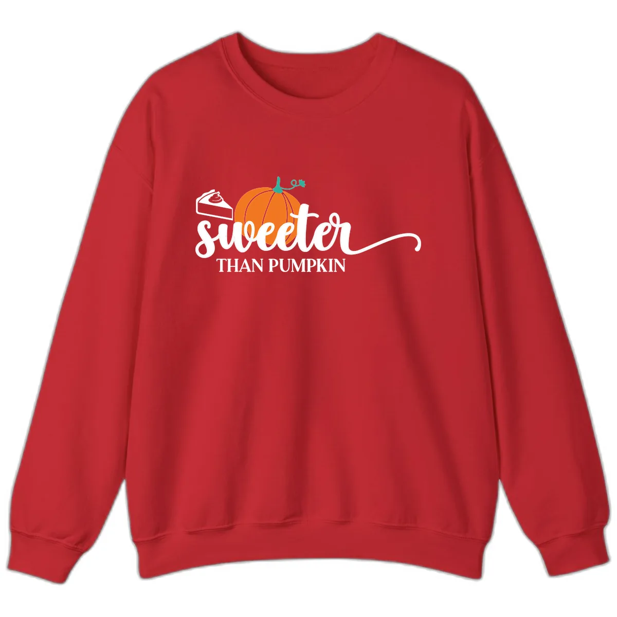 Sweeter Than Pumpkin Pie Sweatshirt in Red
