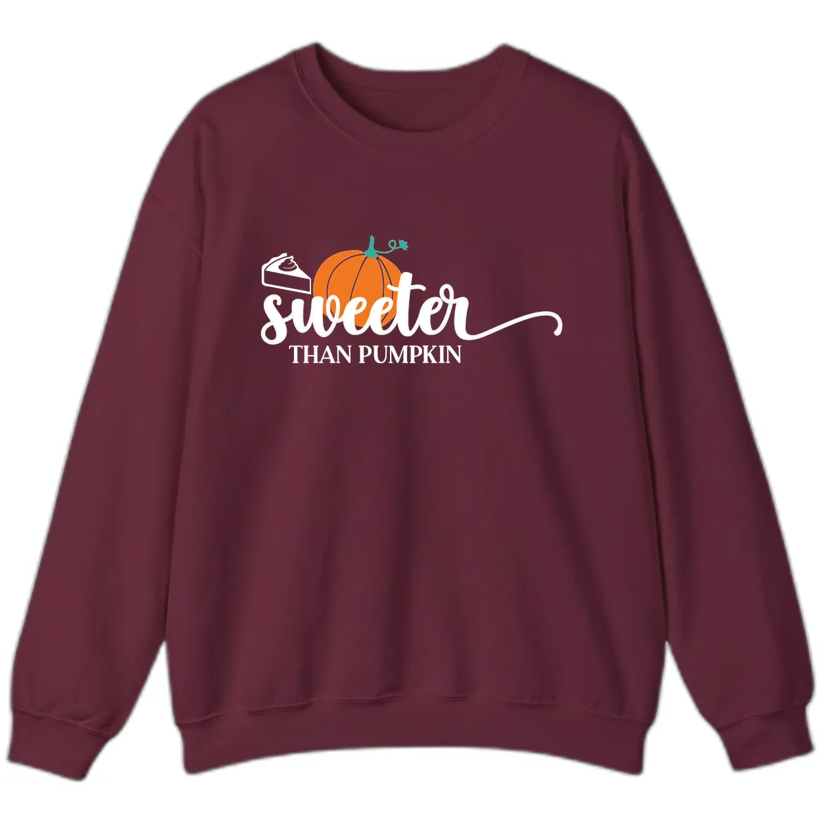Sweeter Than Pumpkin Pie Sweatshirt in Maroon