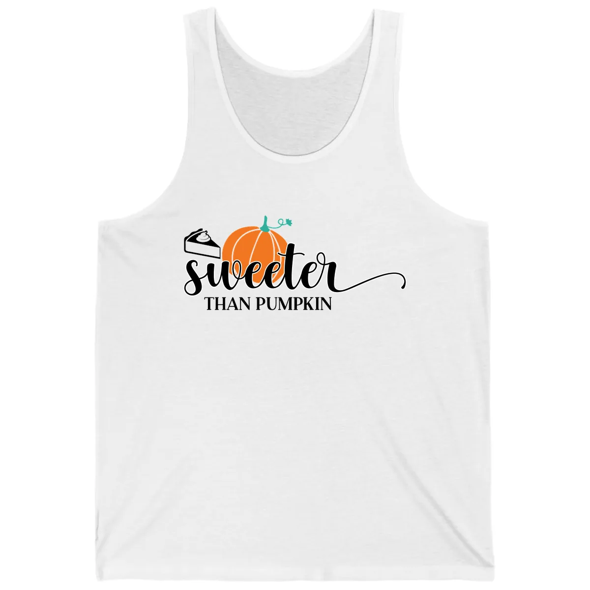 Sweeter Than Pumpkin Pie Tank in White